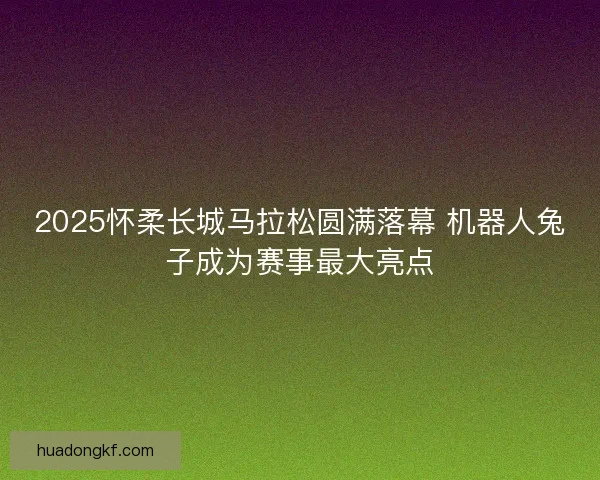 2025怀柔长城马拉松圆满落幕 机器人兔子成为赛事最大亮点